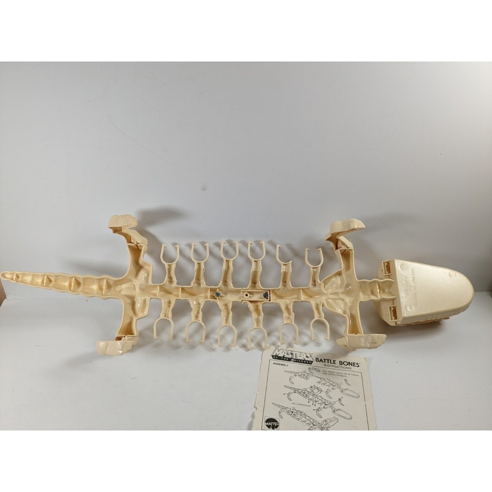 MOTU Vintage He-Man 1984 BATTLE BONES Action Figure Carrier Masters of universe - Picture 11 of 14